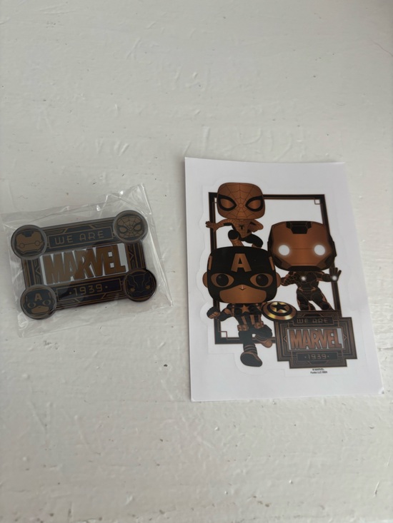 Funko Other - Funko Marvel Collectible Pin and Sticker bundle